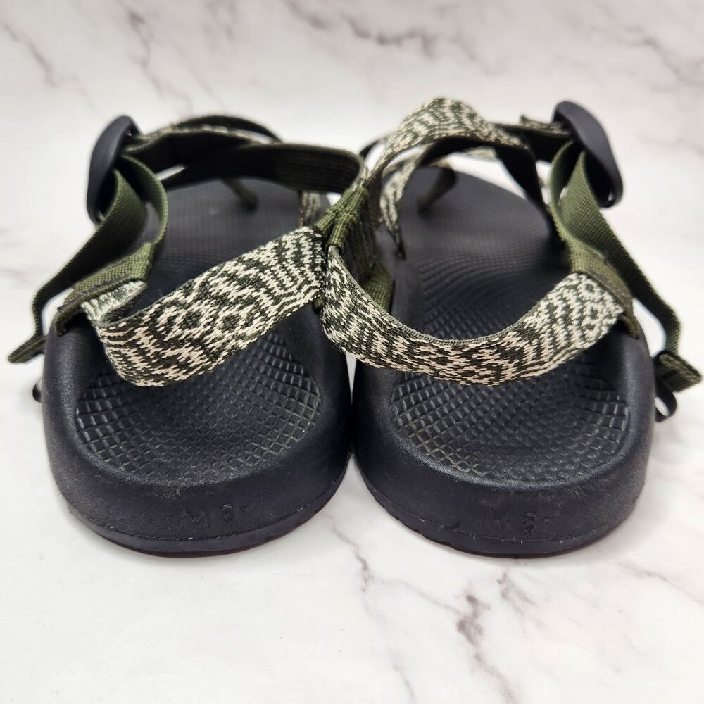 Chaco Z/2 Hiking Sandals Olive Green Canvas Outdoors Z2 Men's 8 - Picture 4 of 9
